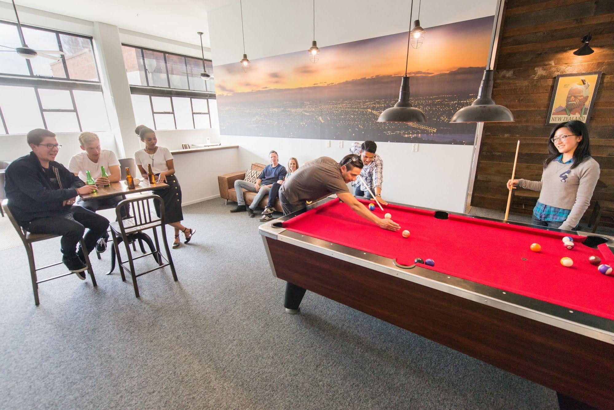Urbanz Hostel Christchurch Exterior photo The pool table at the company headquarters